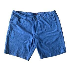 Faherty Mens All Day Shorts 38 Blue Drawstring 7" Quick Drying Athleisure